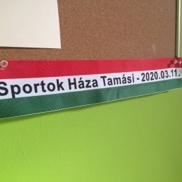 Tamási, Sportok háza ünnepélyes átadás emlékszalag
